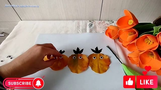 Күзгі поделка жапырақтардан .Поделка на осень смотреть онлайн