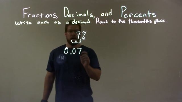 Write as a Decimal 7% смотреть онлайн