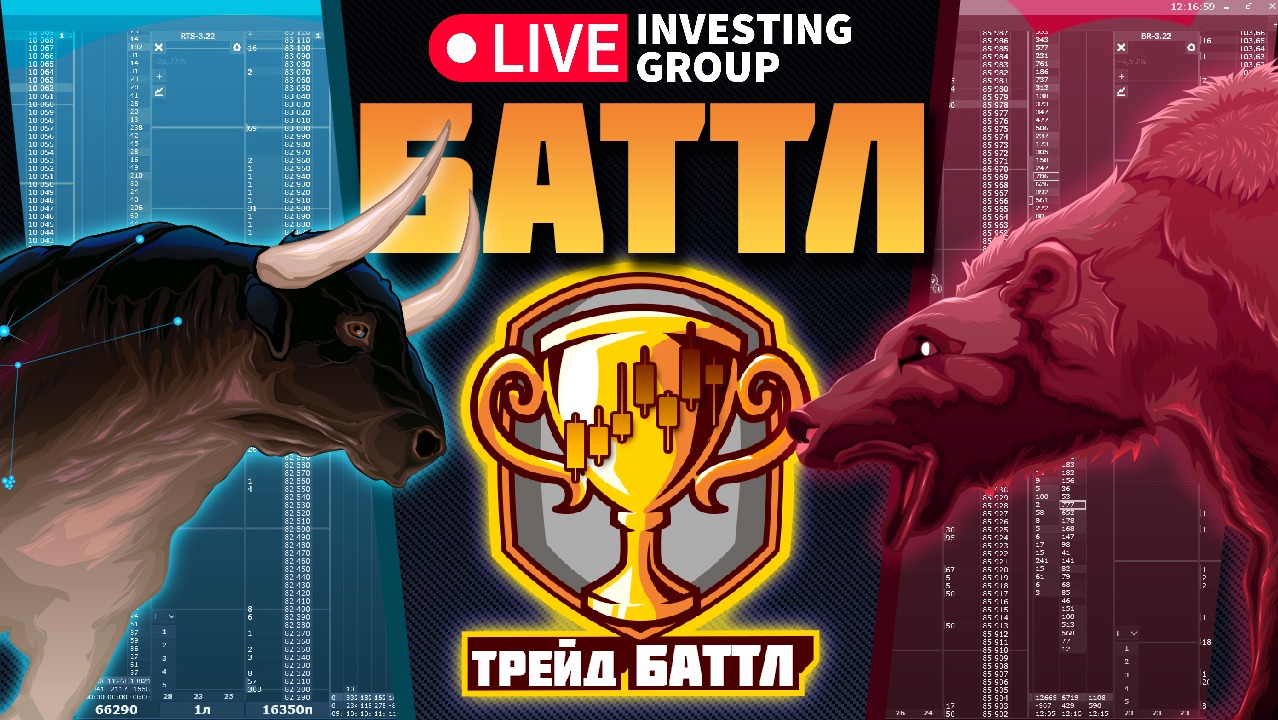 Турнир по трейдингу в прямом эфире. Кто заберет 50 000 рублей? | Live Investing смотреть онлайн
