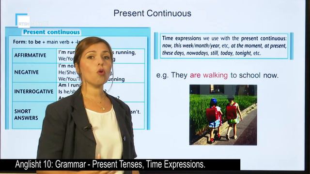 Anglisht 10 - Grammar - Present tenses, time expressions смотреть онлайн
