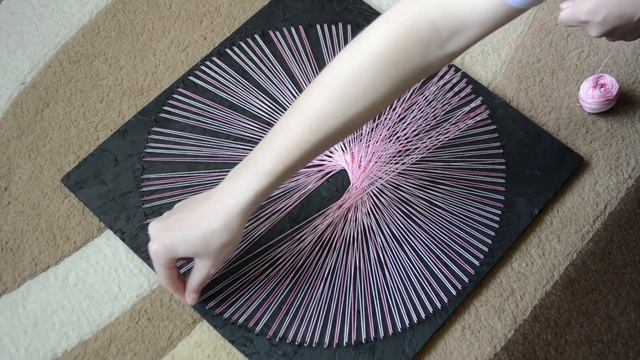 SPIRAL STRING ART | TUTORIAL | DIY | timelapse смотреть онлайн