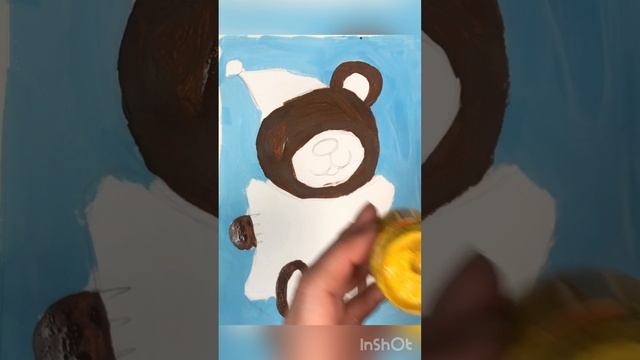 Мишка спит зимой? Рисуем медведя гуашью ? Урок для детей от 5 лет смотреть онлайн