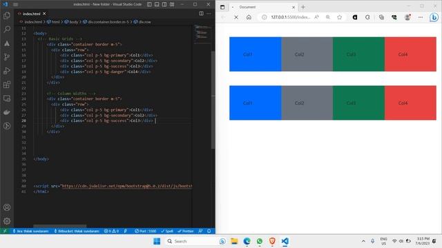 Bootstrap Course Part 8 | Grids смотреть онлайн