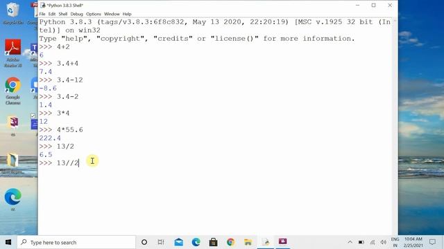 Python Arithmetic Operators with Numbers смотреть онлайн