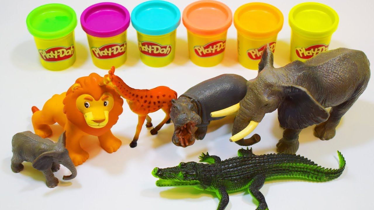 Животные ПЛАНЕТЫ пластилин ПЛЕЙ ДО игрушки ВИДЕО про животных и яркие цвета смотреть онлайн