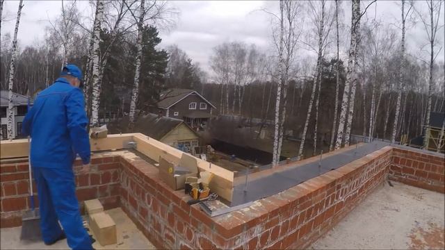 Монтаж вальмовой кровли в Салтыковке. (1часть) смотреть онлайн