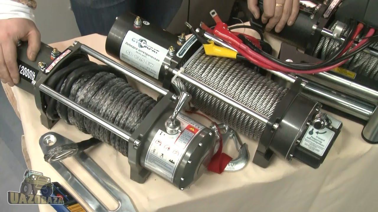UAZOBAZA # 30 Автомобильные электрические лебедки для УАЗ