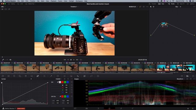 Davinci Resolve 17 How to copy nodes and match color grades between clips смотреть онлайн