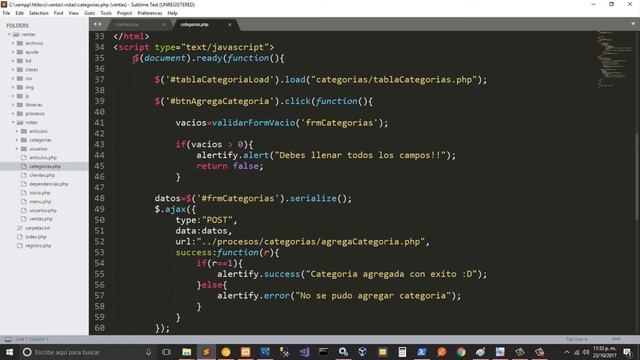 13.- Sistema de ventas y almacén con php y mysql - Maquetacion de modulo clientes смотреть онлайн