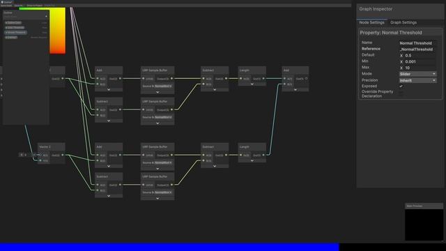 Outline Post Process in Unity Shader Graph (URP) смотреть онлайн