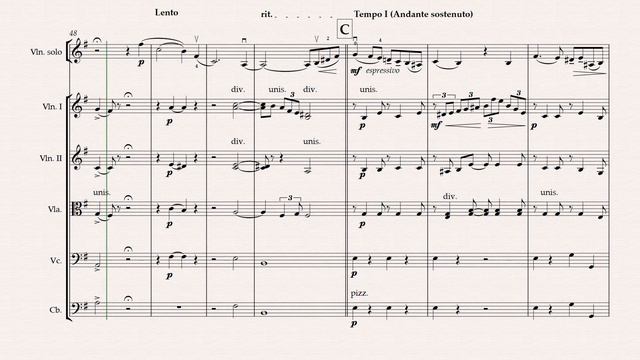 Lensky's aria for violin solo sheets (arr. M.Yaremak)