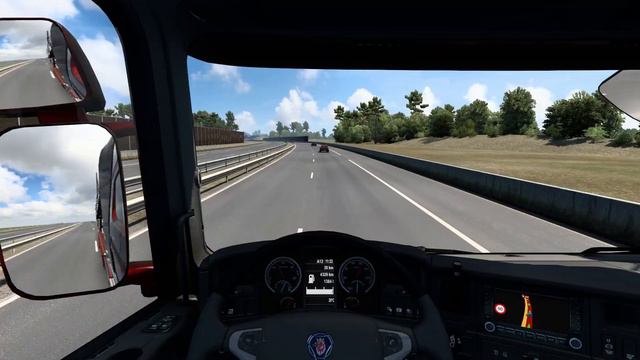 ETS 2 - Scania R730 Transporting Cars from Bayonne to Bordeaux смотреть онлайн