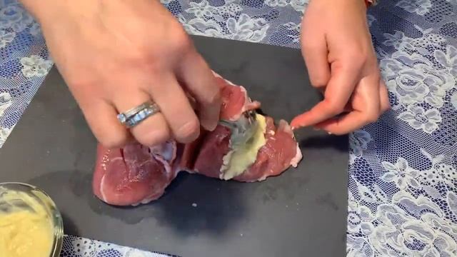 БЕДРО ИНДЕЙКИ   в фольге ,в духовке запеченное