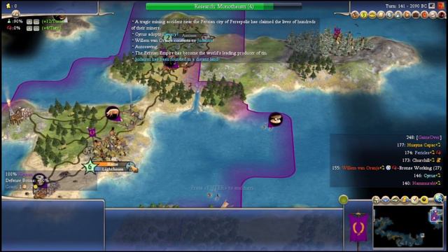 Sid Meier's Civilization IV: Beyond The Sword PC 30 Minutes Gameplay HD смотреть онлайн