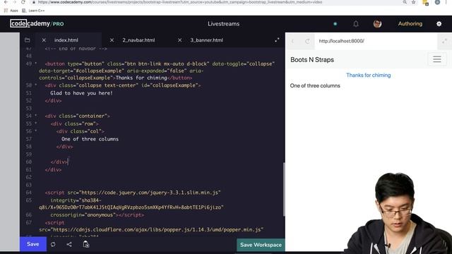 Livestream: Style a Website Using Bootstrap смотреть онлайн