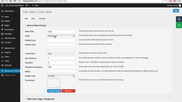SouthCentral WordPress Theme - Create the Home Slider смотреть онлайн