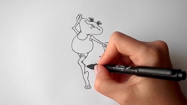 Как нарисовать МИЛУЮ ЛЯГУШКУ, Рисуем Просто/832/How to draw a CUTE FROG смотреть онлайн