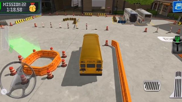 Bus parking simulator USA | School bus driver - Android gameplay смотреть онлайн