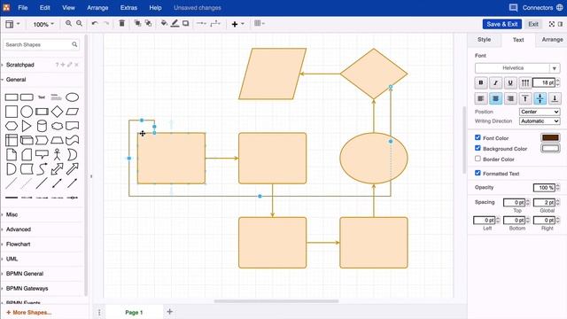 Connectors and waypoints in draw.io for Confluence смотреть онлайн
