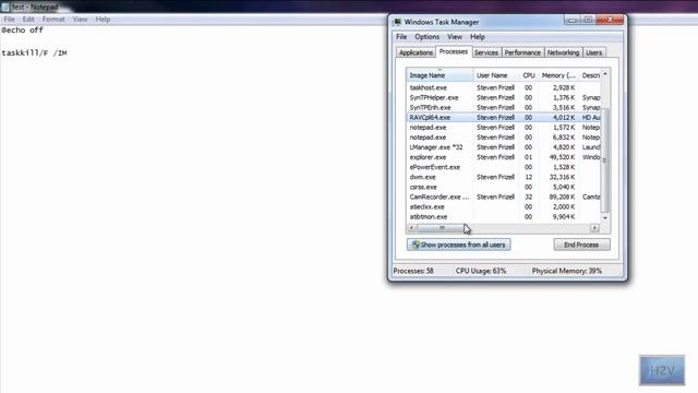 How to kill a Process with a batch file смотреть онлайн