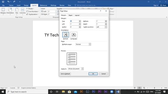 How to change margins (top,bottom,left,right) in Microsoft Word 2020 смотреть онлайн