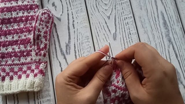 Скандинавские жаккардовые варежки ФАНА (FANA)