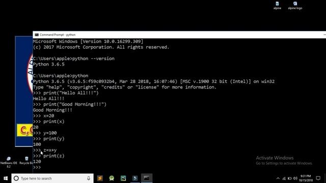 Running Python Program смотреть онлайн