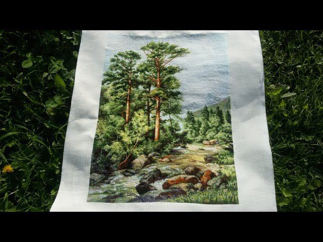Вышивальные будни. Горная речка от Лука- с. Финиш. #вышивка #вышивкакрестом смотреть онлайн