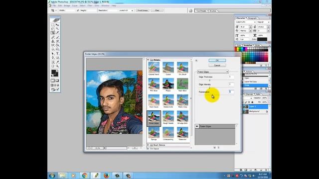 Photoshop Tutorials_ how to cartoon effect on Photoshop cs 8 смотреть онлайн