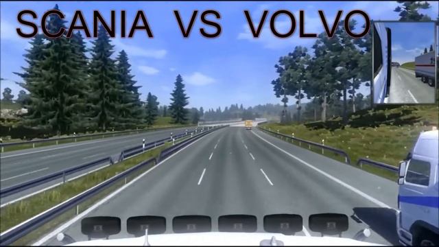 ETS2 MP SCANIA R 730 VS VOLVO FH 16 750 смотреть онлайн