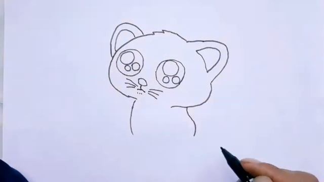 Как легко нарисовать милый Котёнка..? смотреть онлайн