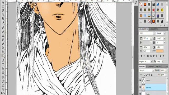 pintando desenho feito a mao no photoshop cs5 смотреть онлайн