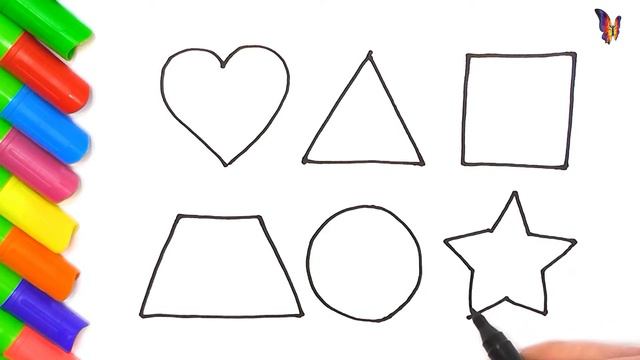 Простые фигуры для детей. Уроки рисования смотреть онлайн