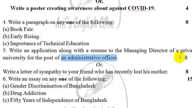 Honours Compulsory English Question-2020 Hons. 2nd Year Compulsory (Non-Credit) English Suggestion смотреть онлайн