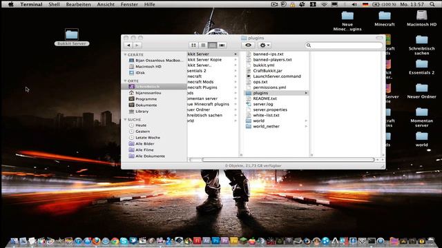 Minecraft Bukkit server erstellen Mac os x Deutsch смотреть онлайн