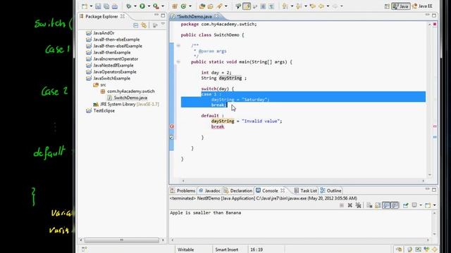 Java Switch Example (in Arabic) смотреть онлайн
