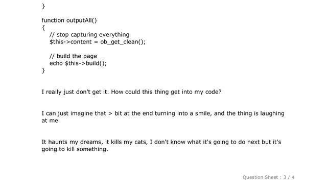 HTML : Finding a rogue !---- in PHP смотреть онлайн