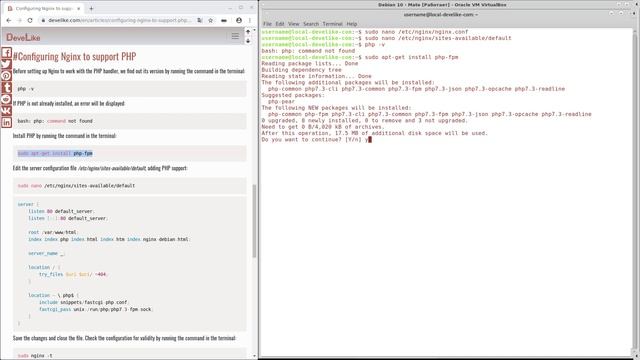 Configuring Nginx to support PHP on Debian/Ubuntu (nginx + php-fpm) смотреть онлайн