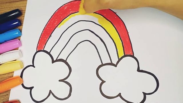 Top 10 trending Rainbow Drawing Painting Coloring/Как нарисовать радугу для детей/Bolalar uchun ras смотреть онлайн