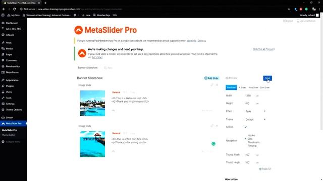 WordPress Tutorial: How to Update Banner Image Slides with Metaslider Pro смотреть онлайн