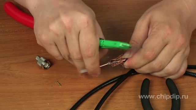 Монтаж TNC разъема на кабель