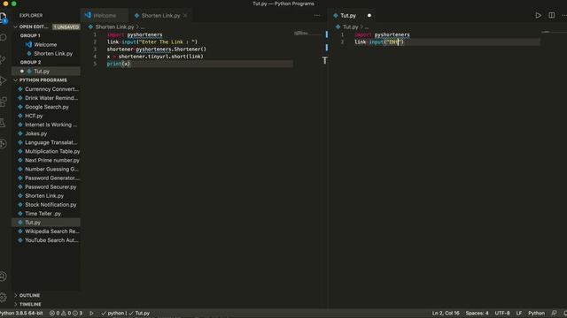 Shorten Any URL Using Python In 5 Lines Of Code ( With Source Code) || Simple Tutorial For Beginner смотреть онлайн