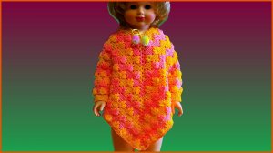 Пончо крючком. Вязание пончо. Красивый узор крючком. Часть 2.