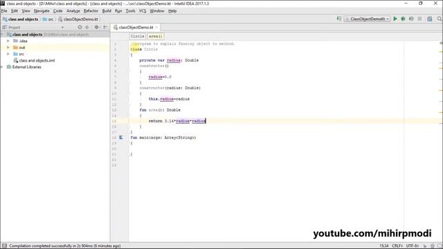 #103 Kotlin Tutorial | Passing Object to method смотреть онлайн
