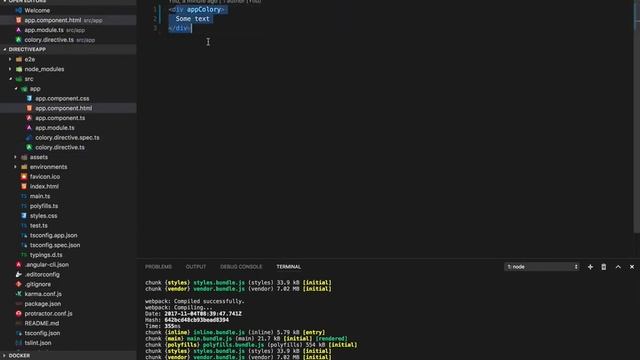 3.5 Скринкаст по Angular – Компоненты и директивы – Атрибут директива смотреть онлайн