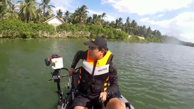 KAYAK WITH OUTBOARD MOTOR PHILIPPINES | KAYAK FISHING PHILIPPINES | Rafael Connections смотреть онлайн