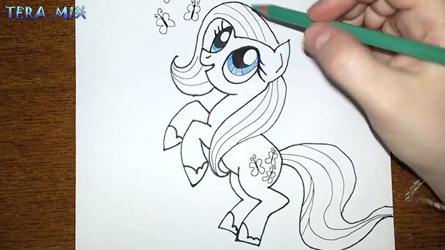 ?Как нарисовать флаттершай ?из май литл пони ?How to draw fluttershy commenting today смотреть онлайн