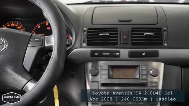 Toyota Avensis SW 2.0d4d Sol смотреть онлайн