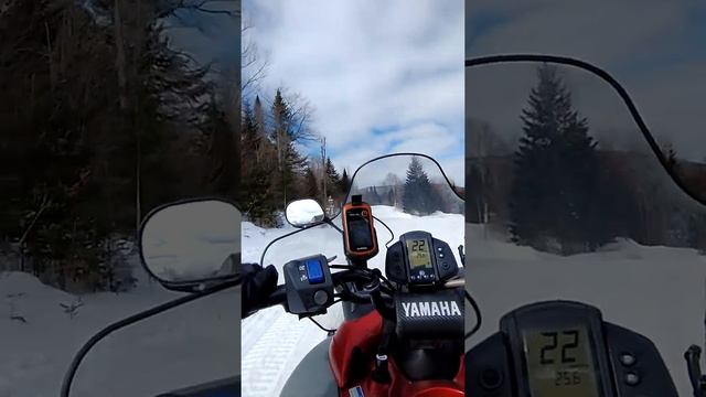 Trail ride in upper NH, Yamaha Venture lite смотреть онлайн