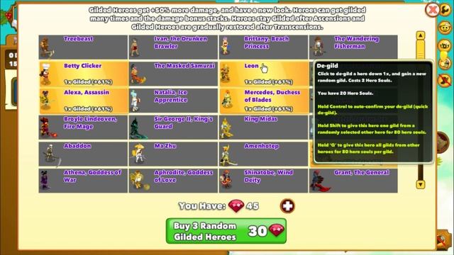 Clicker Heroes Guide: Gilded Heroes смотреть онлайн